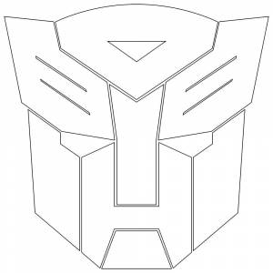 Трафареты знак автобота
