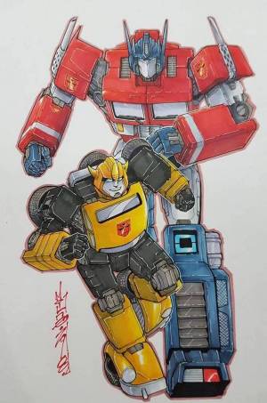 Картинки Бамблби и оптимус прайм