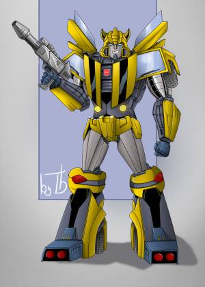 Арты желтый трансформер