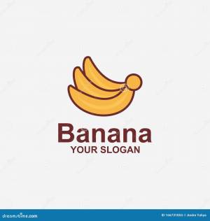 Шаблон логотипа банана иллюстрация штока