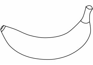 Трафарет банана для рисования