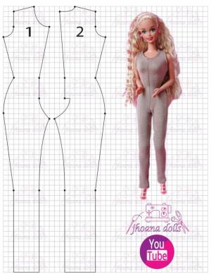 enterizo deportivo para Barbie antigua