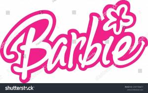Barbie Logo Icon Vector Pink Color