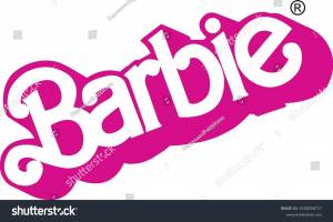 Barbie Vector Pink Vintage Logo Isolated