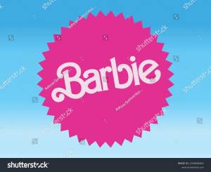 Logo Barbie On Mattel Circle Poster
