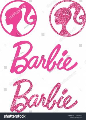 Vector Barbie Text Barbie Logo Head