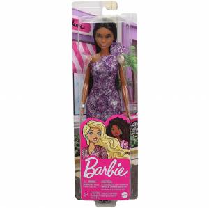 Barbie Сияние моды Кукла афроамериканка в фиолетовом платье