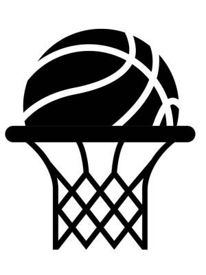 Трафареты Баскетбол для вырезания из бумаги