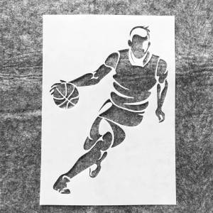 Трафареты  29 см для баскетбольных видов спорта, «сделай сам», Настенная картина, Искусственный Декоративный шаблон