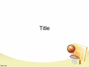 Шаблон презентации PowerPoint Баскетбол