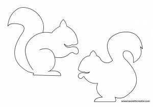 Трафареты новогодняя белочка