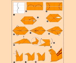 Как сделать белку из бумаги своими руками