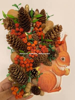 Белочка Осенняя Поделка