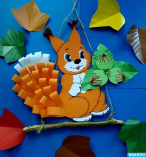 Аппликация белка с орешком