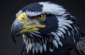 Портрет белоголового орлана портрет белоголового орлана сбоку поза орла американский белоголовый орлан крупным планом