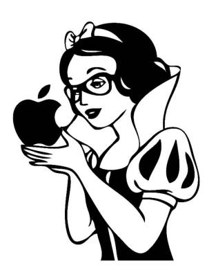 Трафареты Белоснежки