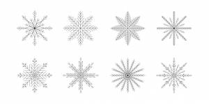 Снежинки векторные иконки белоснежка шаблон снежинок снежинка разной формы зимний концепт