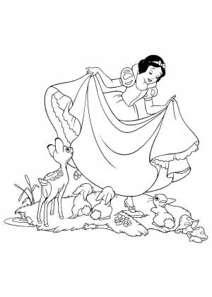 Вытынанка белоснежка