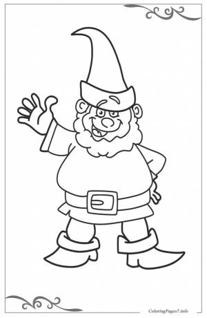 Трафарет гномика