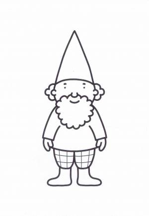 Трафарет гномика