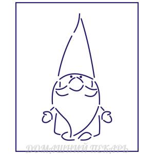 Трафарет гнома