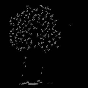 Трафарет Береза