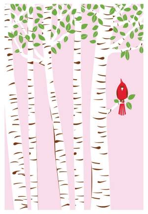 Шаблон березы