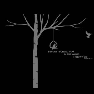 Трафарет Прекрасная береза