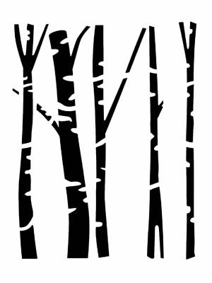 Трафареты Березы