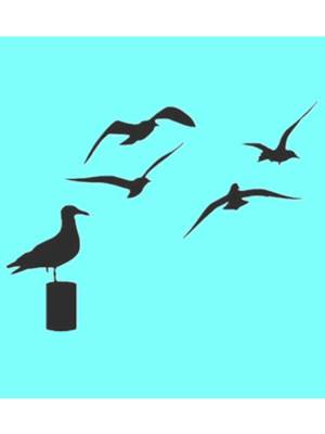 Трафареты Чайки