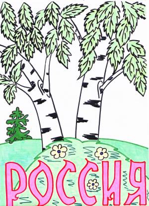 Березка шаблон