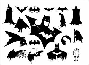 Трафареты знак бэтмена