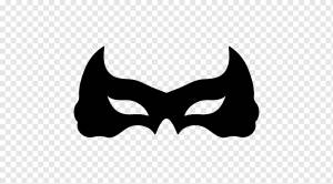 Карнавальная маска Бэтмен, карнавальная, праздники, логотип, монохромный png