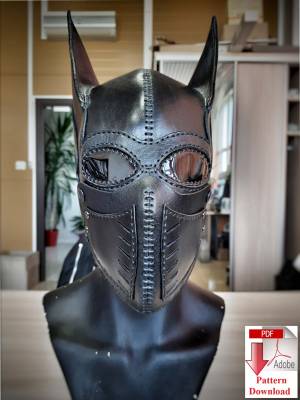 Выкройка маски «Бетман»