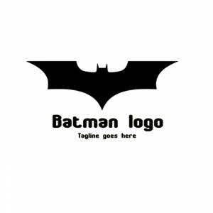 Шаблон бэтмен дизайн логотипа бесплатный шаблон