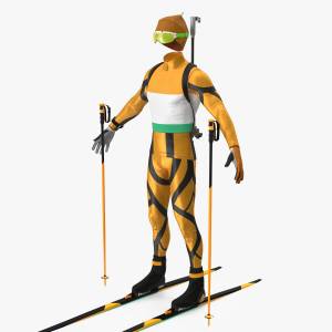 Комплект формы спортсмена-биатлониста 3D Модель $139