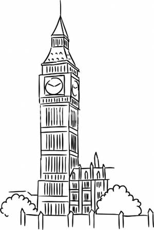 Раскраска Биг Бен  и
