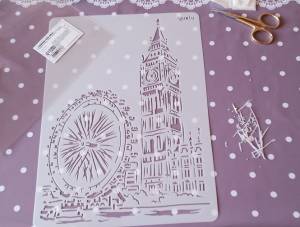 Трафарет пластик Биг-Бен