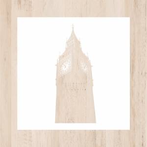 Трафарет Биг Бен