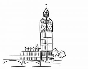 Раскраски Биг Бен