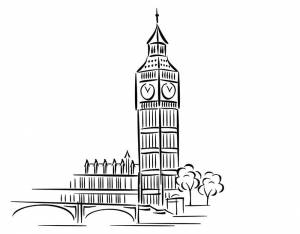 Раскраска Биг Бен