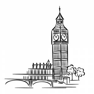 Раскраска Биг Бен