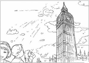 Раскраска Биг Бен