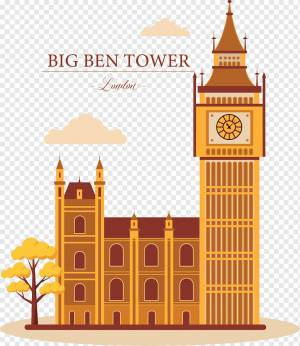 рекламный баннер башни Биг Бен, png