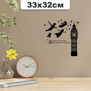 Наклейка интерьерная большая на стену, на дверь, на холодильник