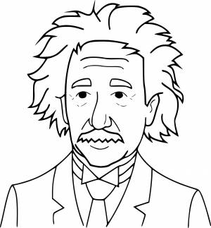 Эйнштейн рисунок