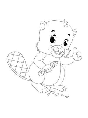 Раскраски Бобры