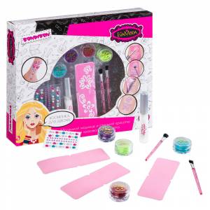 Набор декоративной косметики для боди арта Eva Moda Bondibon подарочный бьюти бокс с косметикой для девочки