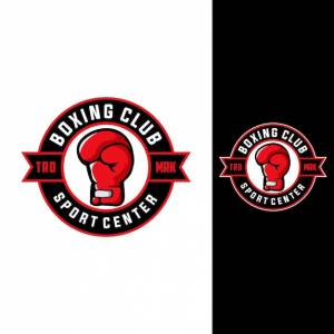 Бокс векторный графический шаблон