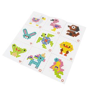 Набор бусин для ТЕРМОМОЗАИКИ МЕГА БОКС 4000 бусин, 18 схем, 3 формы, 3 пинцета, Творчество с Луки Bondibon